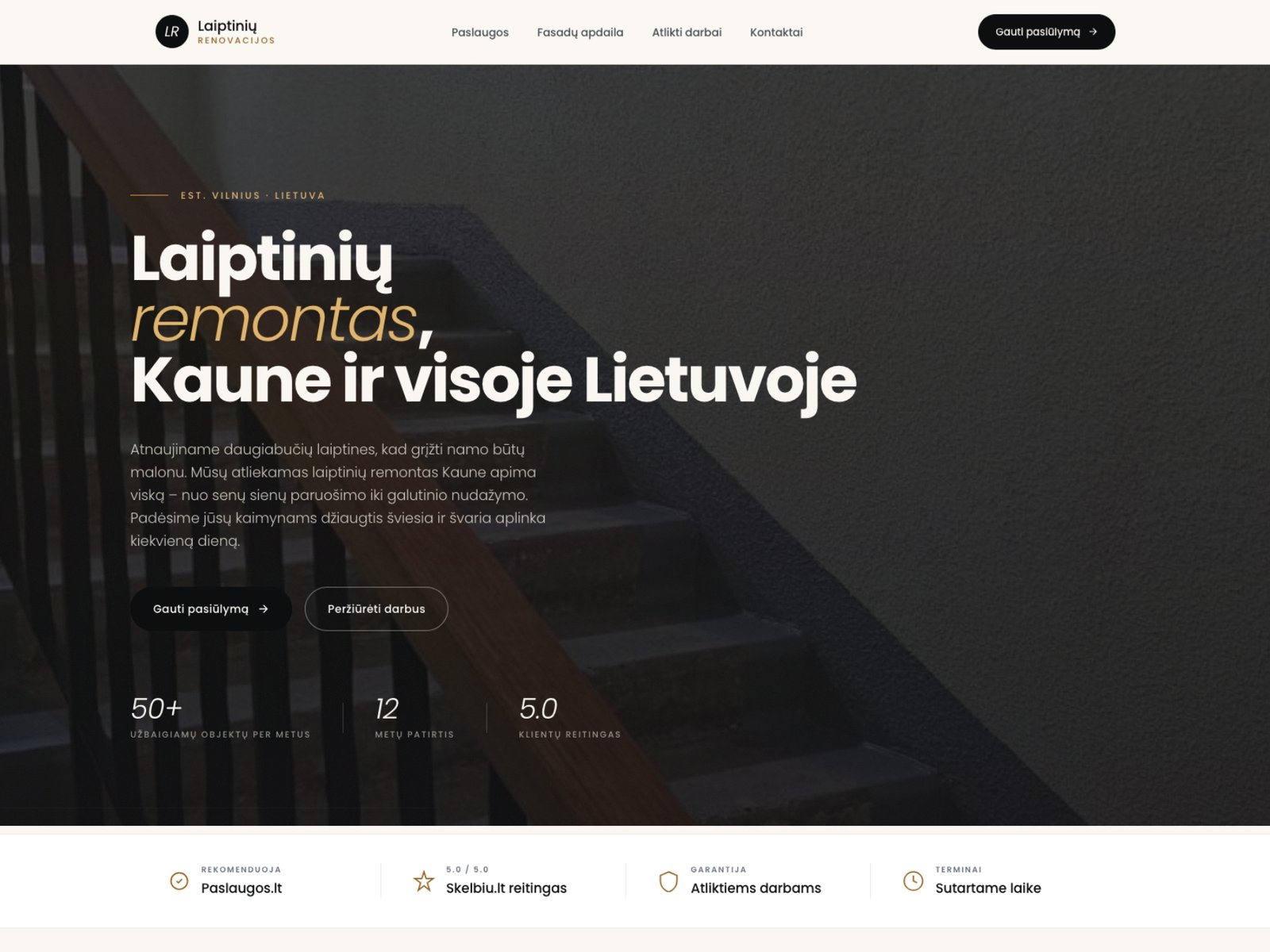 Laiptinių renovacijos