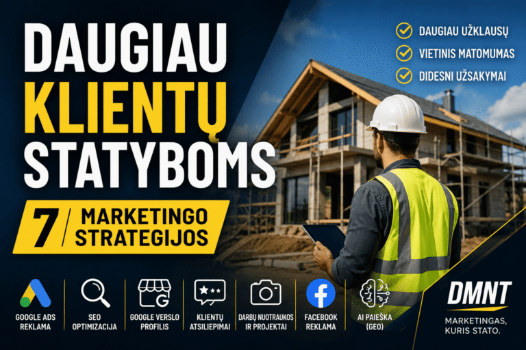 Kaip pritraukti klientų statybų verslui