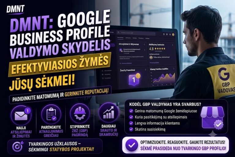 Google Business Profile optimizavimas: žingsnis po žingsnio vadovas 2026 m.