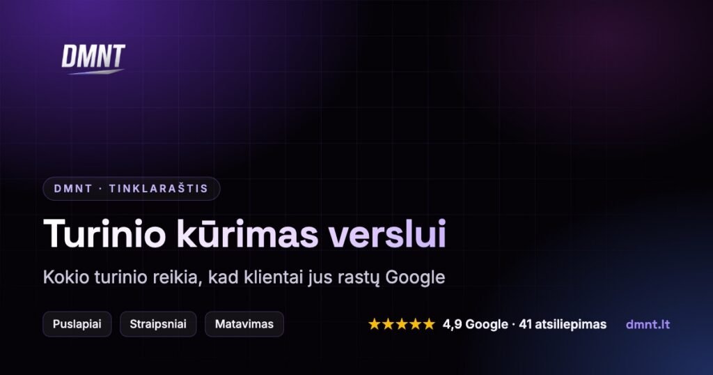 Turinio kūrimas verslui: kokio turinio reikia, kad klientai jus rastų