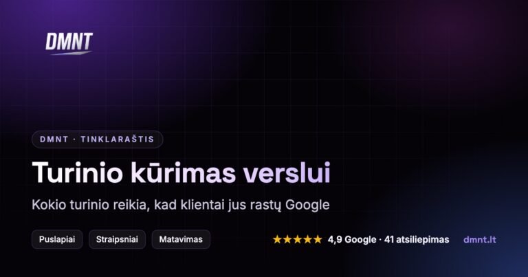 Turinio kūrimas verslui: kokio turinio reikia, kad klientai jus rastų